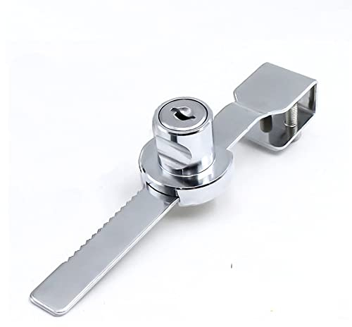 Serratura a cricchetto per porta scorrevole, serrature per porte per cassetti con 2 chiavi per vetrina, vetrina, vetro scorrevole