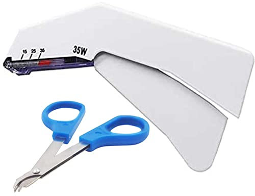 TMXKOOK Cucitrice Cutanea Monouso Sterili E Levapunti con 35 Cucitrice per Uso Medico E Strumento di Rimozione della Pinzatrice