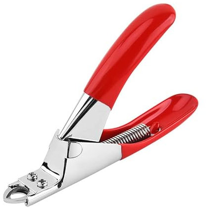 Muteiki Pet Nail Clipper Dog Nailclippers Stainless Steel Cat Nail Cutter Animal Claws Scissor Cut for Dogs Cats Birds and Rodents v/blue/12.5x1.8x7.2cm