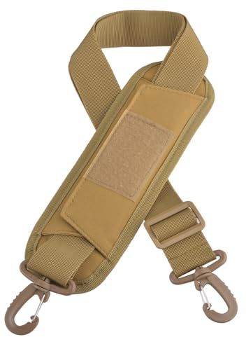 TRIWONDER Verstellbarer Schultergurt 38mm 50mm, Mehrfarbiger Breiter Taschengurt, Schulterriemen Umhängegurt Ersatzgürtel für Schultertasche Tragetaschen und Handtaschen (38mm, 02 Khaki mit Polster)