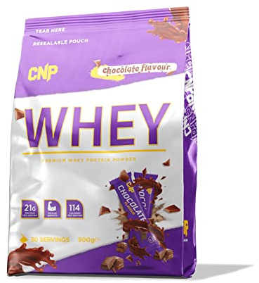 CNP Professional Premium Whey Protein Powder 2kg & 900g, 21g Protein, Low Carb, Easy Digestion, 66/30 Servings, Vegetarian, Halal, 12 Great Flavours (900g, Chocolate)