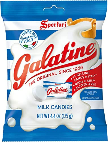 Sperlari Galatine Lot de 6 bonbons au lait remplis de miel et de yaourt écrémé 125 g