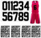 LOREC 147 Stück Schwarz Buchstaben und Zahlen zum Aufbügeln 5cm Wasserdicht A-Z Bügelbuchstaben für Textilien 20cm 1-10 Aufbügeln Zahlen Buchstaben zum Aufbügeln Stoff für DIY T-Shirt Kleidung Uniform