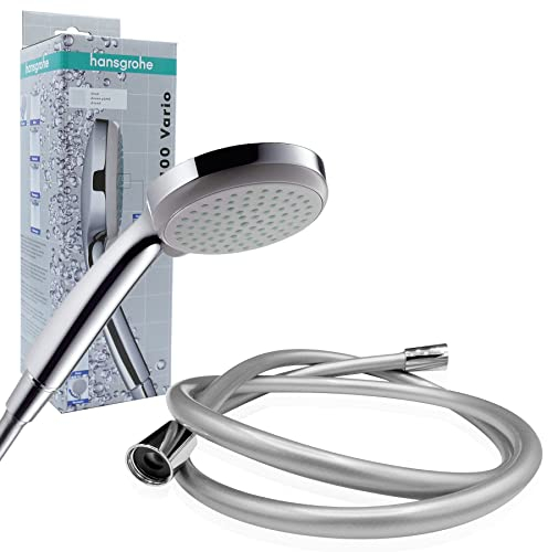 Hansgrohe Handbrause Croma 100 Vario 4 Strahlarten 28535000, inklusive kör4u Brauseschlauch