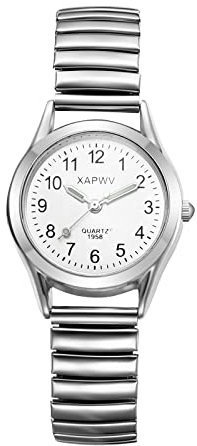 Avaner Armbanduhr Herrenuhren Modische Damenuhren mit großes digitales Zifferblatt, LEICHT ZU LESEN Analog Quarzuhr mit elastische Armband für Männer Frauen Paare