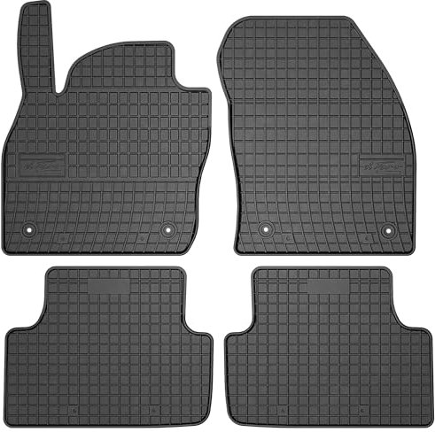 SMK Gummimatten auto fußmatten Satz passend für Volkswagen T-Cross ab 2018 Erleben Sie einen neuen Standard des Reisens mit rutschfesten auto fussmatten - Mehrjahres- auto teppiche für alle Straßenver