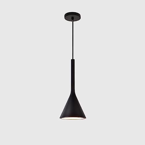 HvKvHvY PendelleuchteGraue Industrie-Pendelleuchte, Kücheninsel, nordischer Kegel, weiße Hängelampe, Schwarz, moderne Flur-Deckenpendelleuchte, Aluminium, rote Mini-Leuchte für Esszimmer, Bauernhaus