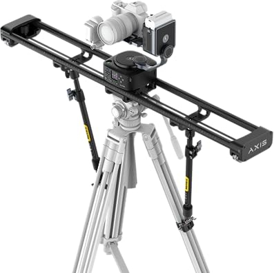 ZEAPON AXIS 100 Pro Multi-Axis Motorised Camera Slider, App Control, DSLR, 10-15 kg (22-33 lb), Carbon Fiber, LCD Screen, Swivel Head for 360° Panoramic Time Lapse Shooting
