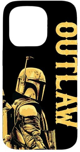 iPhone 15 Pro Star Wars The Book of Boba Fett Outlaw Black Case