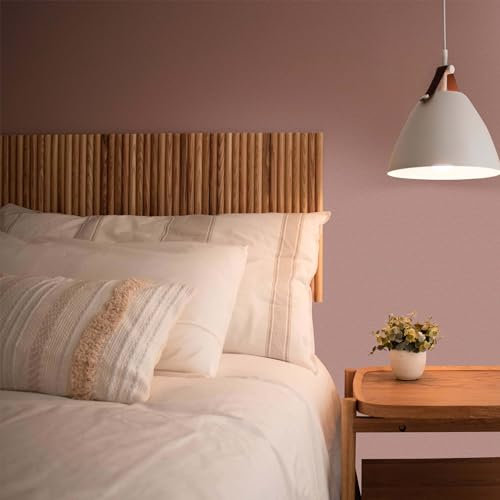 K&L Wall Art Seidenmatt Wandfarbe Braune Innenwandfarbe modern Wandschutz Anstrich 5Liter Farbe