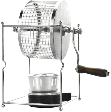 rockible Tostador Manual de Granos de café, Mini calefacción Uniforme portátil con Mango, Herramienta de Cocina para el hogar