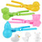 ODIWEN 4 Stück Reisball Formen, Reis Ball Moulds,Sushi Form,Onigiri Form,Reis Former,Bento Pressform,Sushi ReisbäLlchenform Set,Onigiri Maker,Reisform,Schneeball Maker,Schneeball Zange,Schneeball Clip