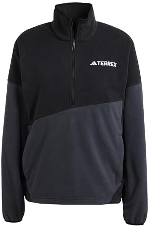 adidas Damen Terrex Multi Climawarm Fleece Anorak, Black/Carbon, M