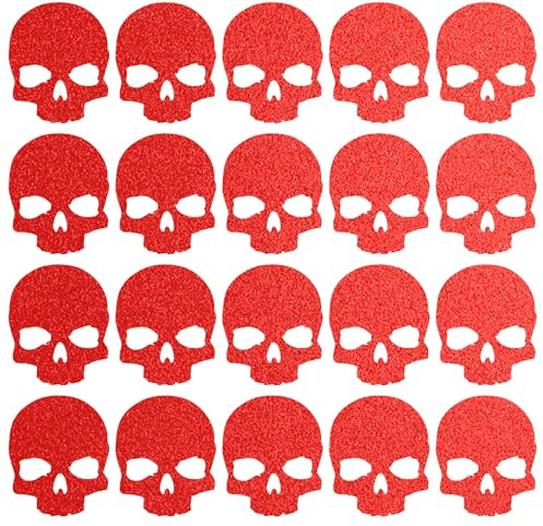 20x Reflektoraufkleber, Reflexsticker reflektierende Aufkleber ROT Reflektor reflector Reflex Skull Bones Totenkopf Skelett Reflective x Fahrrad Bike Fahrrad Aufkleber xx Auto Aufkleber Sticker