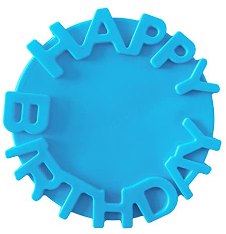 COSSIKA Silikon-Kuchenform, groß, rund, Happy Birthday, Buchstabe für Kuchen, Backutensilien, Kuchen, Mikrowelle, Schokoladenformen, rund
