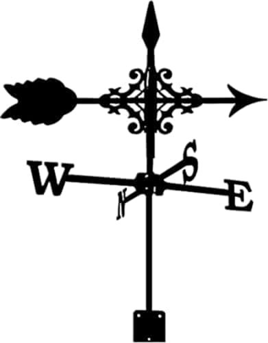 Wetterfahne mit Pfeilen, Segelflugzeug-Ornament, Gartenstecker, Wetterfahne, Windrichtungsanzeiger, professionelles Messwerkzeug, Garten, Hof, einfache Verwendung, Pfeile