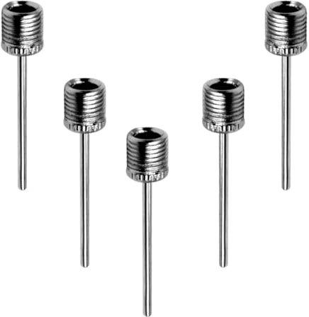 LICQIC Football Pump Needle, Ball Valve, Air Inflator Needle for Basketball, Soccer, Rugby, Volleyball, 5 Pcs