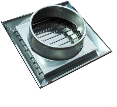 Ventilation Cover Stainless Steel Vent Cap, Air Vent Grill Screen Hood Extractor Fan Ventilation Cover(100mm)