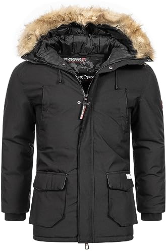 Geographical Norway Herren Winter Jacke Outdoorjacke Winter Parka warm gesteppt Steppjacke