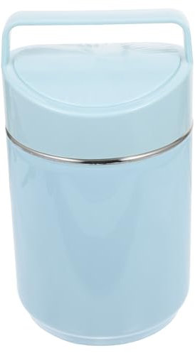 OKUMEYR Contenitore Termico Acciaio Inossidabile Tre Strati Pratico Per Pranzo Ufficio e Picnic Con Ottima Tenuta Per Zuppe e Alimenti Caldi