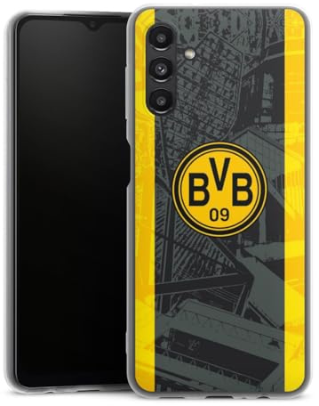 DeinDesign Slim Case kompatibel mit Samsung Galaxy A13 5G Silikon Handyhülle transparent Hülle extra dünn Borussia Dortmund BVB Stadion