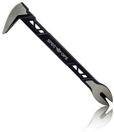 Spec Ops Tools 8 Nail Puller Cats Paw Pry Bar, High-Carbon Steel, 3% Donated to Veterans,