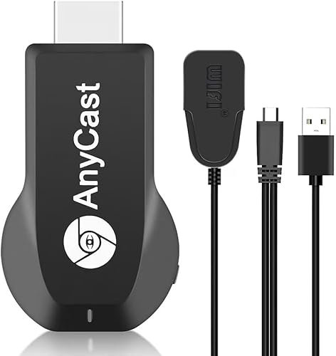 Adaptador de pantalla inalámbrico, 4K 1080P HD-MI WiFi, receptor de espejo de pantalla móvil para i-phone, Mac, i-OS, Android a TV, proyector, compatible con Miracast Airplay DLNA