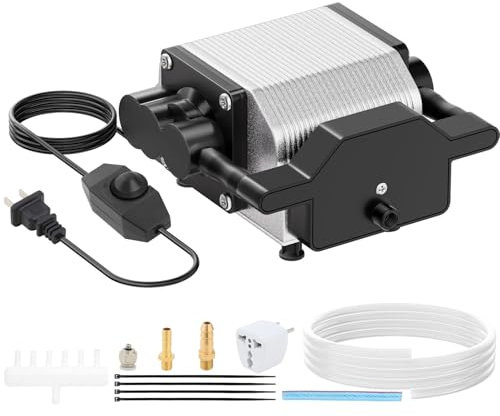 Air Assist for Laser Engraver,10-30 L/Min Airflow,220V Air Assist for 10W Laser Cutter and Engraver, Remove Smoke and Dust