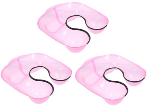 WOFASHPURET 3 Stück Haarfarbe Trankschale Friseur-medizintablett Frisierbecken Tablett Haardampfer-halsfänger Haar Dauerwelle Tablett Shampoo-schüssel Für Waschbecken Haar Malvorlagen Abs Rosa