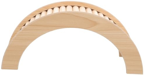 Holzbrückenspielzeug für Zwerghamster und Meerschweinchen zum Klettern | Holz, Beige, Glatt Geschliffen ohne Grate, für Innengehege und Käfig, 1 Stück