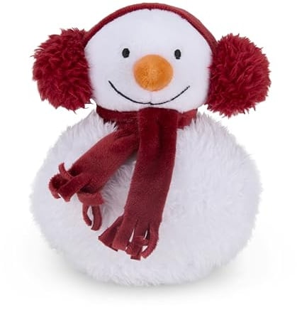 Petface Storm the Snowman Plush Dog Toy with Squeaker (Pack of 1) | Soft & Cuddly Design, Fetch Fun, Light Chewers, Engaging Playtime