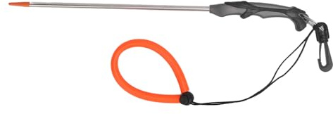 Riffstab Edelstahl 316, Tauchstock mit Zeigestab und Riffhaken, Grau - Geräuschmacher, Robust und Leicht, Für Rifftauchen und Duikelstang