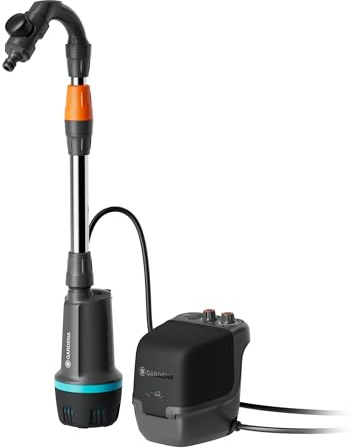Gardena Pump för regnvattentunna 2600 Comfort 18V P4A exkl. batteri Pumpar: Schemalagd bevattning, Steglös effektjustering, Stabil tryckteknologi, Anpassar sig efter din regnvattentunna (14604-55)