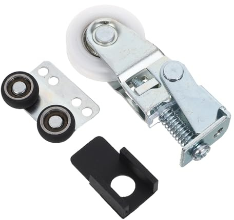 BELLIFFY Sliding Screen Door Rollers Closet Sliding Door Pulley Replacement, Stainless Steel, Silver, 1 Set, high Load Capacity, for Fitted Sliding Door Wardrobe and Closet Door
