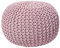 Beliani Trendy Ottoman in Rosa Baumwolle 50x35 cm Conrad