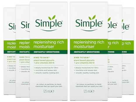 Simple Kind to Skin 12H Moisturisation Replenishing Rich Moisturiser, 125 ml (Pack Of 1)