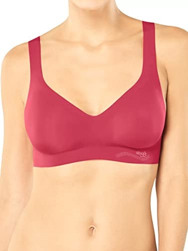 Sloggi Ladies Undershirt Zero Feel Bralette X, Red (Raspberry Wine 1801), S