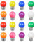 Farbige 2W E27 G45 LED Leuchtmittel, e27 Beleuchtung Glühbirnen, bunte glühbirnen für Hochzeit Halloween Weihnachten Party Bar, Wasserdichte Lichterkette für Innen und Außen Bereich, 16 Stück