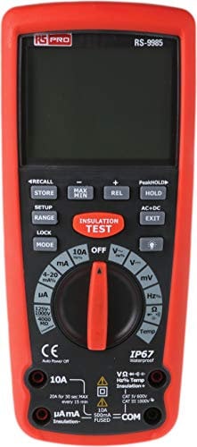 RS PRO RS-9985 Isolationsprüfgerät, 1mA, 1000V / 4GΩ Isolationstester
