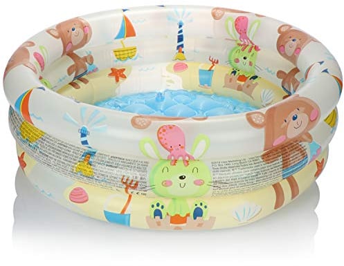 com-four® Piscina Infantil Redonda - Piscina Infantil Inflable - Piscina - Pequeña Piscina elevada para el jardín, Aprox.61 x 22 cm