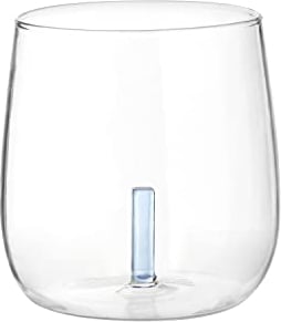 KASANOVA bicchiere acqua con lettera I azzurra Acqua,Tavola
