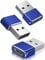 BASESAILOR Adattatore USB a USB C 3 Pack,Tipo C Femmina USB A Maschio Convertitore Caricabatterie per iPhone 12 13 14 15 Pro Max XR,iPad Air 4 5 Mini 6 Generazione,AirPods,iWatch Apple Watch Serie 7 8