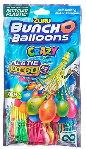 Zuru BUNCH OF BALLOONS RAPID FILL CRAZY 3PK FOILBAG 12PCS PDQ RECYCLED MATERIAL