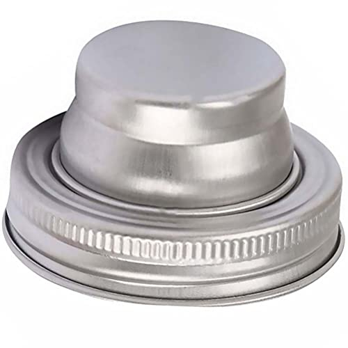 Durable 304 Stainless Steel Jar Shaker Lid Cocktail Shaker Cap (Silver)