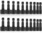K Kwokker 20 PCS Socket Nut Driver Set, 1/4 Inch Hex Shank Quick Change Metric and Imperial Socket Nut Impact Driver Adapter Drill Bits for Any Hand Drill, Electric Screwdriver and Socket Wrench Screw