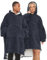 GC GAVENO CAVAILIA Sherpa Fleece Hoodie Blanket for Men Women, Fluffy Warm Large Pocket Hoody Sweatshirt for Adults, Charcoal