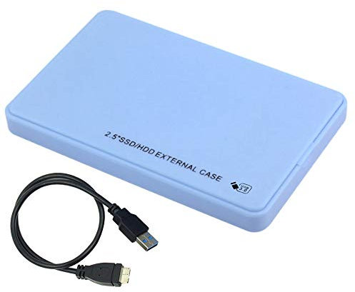 Caja de disco duro USB 3.0 Caja de accesorios de 5 Gbps Caja sin herramientas 2.5 pulgadas SATA HDD SSD Estuche externo móvil para PC de escritorio portátil