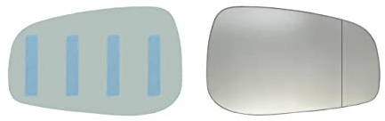 ASG Technik Außenspiegel Spiegelglas Ersatzglas kompatibel mit Volvo V70 ab Baujahr 2004-2007