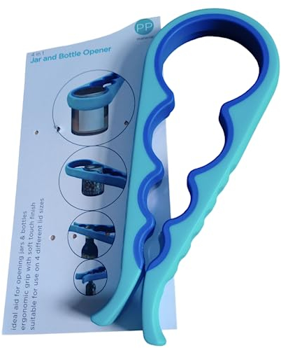 4 in 1 Multi-Grip JAR and Bottle Opener - Kitchen Gadget for Opening LIDS