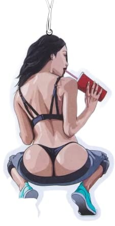 2x Thirsty Girl Duftbaum Ladies Auto Duftspender, Auto Tuning Car Air Freshener Set